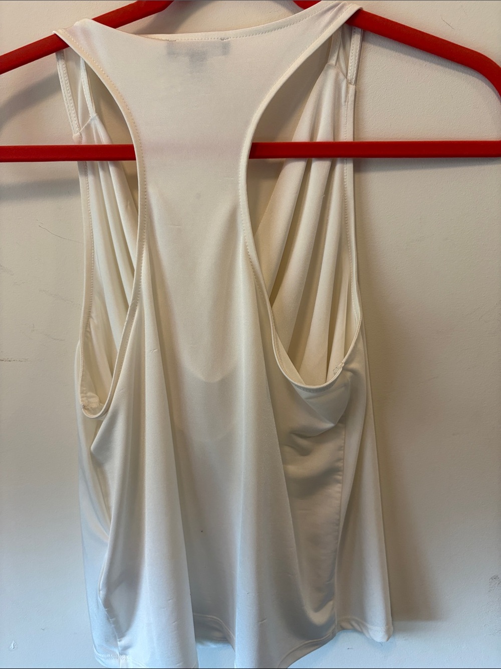 Express Cream Drape Neck Tank - Picture 2 of 5